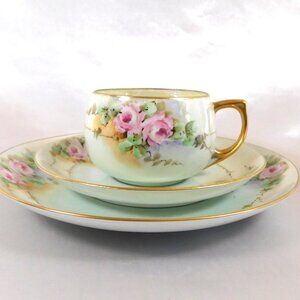 Unmarked Three Piece Luncheon Set # 25848